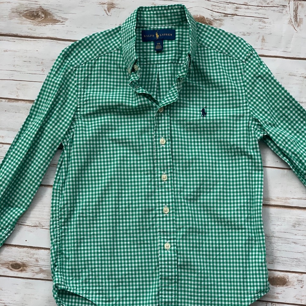 Size 8 Boys Polo - Long Sleeve Dress Shirt